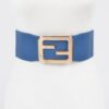 Wide Elastic Plus-Size Belt with Metal Buckle