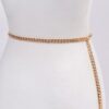 Plus-Size Layered Multi-Chain Waist Belt