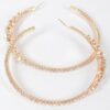 Rhinestone Hoop Earrings – Oversized 3″ Sparkle