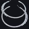 Rhinestone Hoop Earrings – Oversized 3″ Sparkle