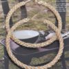 Oversized Twisted Rhinestone 80mm Hoop Earrings