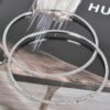 4-inch Double Rhinestone Hoop Earrings – Oversized