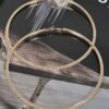 4-inch Double Rhinestone Hoop Earrings – Oversized