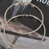 4-inch Double Rhinestone Hoop Earrings – Oversized