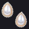Teardrop Pearl Stud Earrings – Polished Petite Studs
