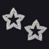 Star Rhinestone Stud Earrings – Sparkling Geometric Design
