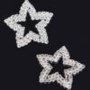 Star Rhinestone Stud Earrings – Sparkling Geometric Design
