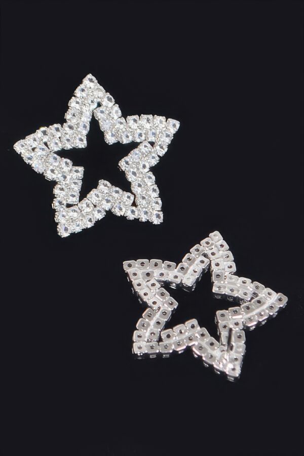 Star Rhinestone Stud Earrings – Sparkling Geometric Design