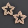 Star Rhinestone Stud Earrings – Sparkling Geometric Design