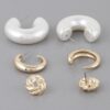 Minimal Multi Earring Set – Mixed Polished Finishes