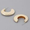 Concave Hammered Hoop Earrings – Small Textured Hoops