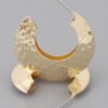 Concave Hammered Hoop Earrings – Small Textured Hoops