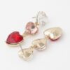Triple Heart Drop Earrings – Polished Petite Drop