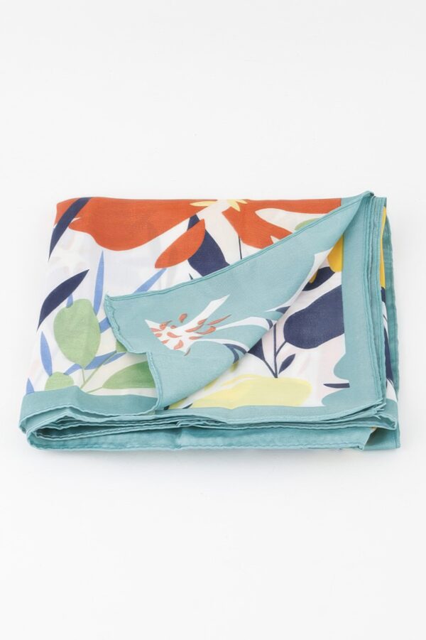 Bright Floral Scarf – Lightweight Vivid Print