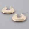 Hollow Arch Hoop Earrings – Sculptural Open-Arch Design