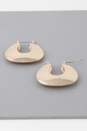 Hollow Arch Hoop Earrings – Sculptural Open-Arch Design