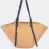Oversized Faux Straw Hobo Bag – Woven Shoulder Carryall