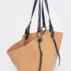 Oversized Faux Straw Hobo Bag – Woven Shoulder Carryall