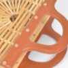 Bamboo Top Handle Bag – Woven Body with Mixed Metal Accents