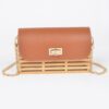 Bamboo Flap Crossbody Bag – Compact Bamboo-Top