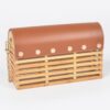 Bamboo Flap Crossbody Bag – Compact Bamboo-Top