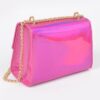 Mirror Metallic Flap Crossbody Bag – Compact Shine