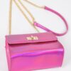 Mirror Metallic Flap Crossbody Bag – Compact Shine