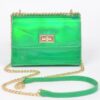 Mirror Metallic Flap Crossbody Bag – Compact Shine
