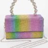 Rhinestone Ball Chain Handle Mini Bag