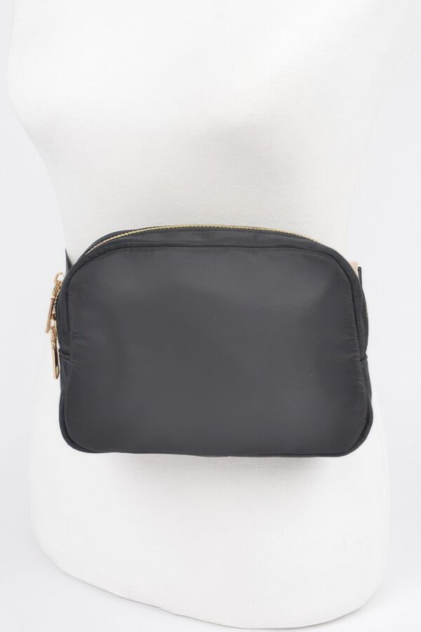 Compact Nylon Zip Fanny Pack – Water-Resistant