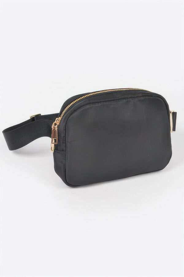 Compact Nylon Zip Fanny Pack – Water-Resistant