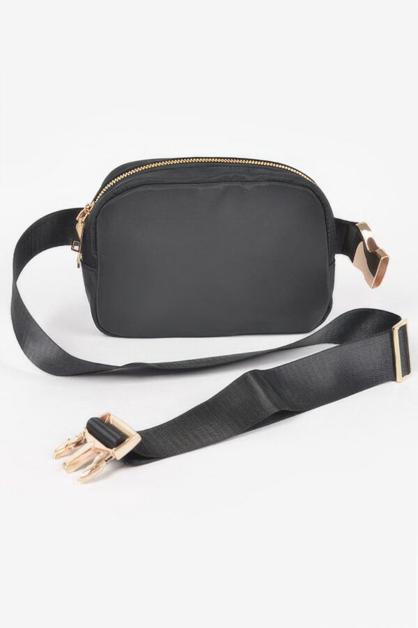 Compact Nylon Zip Fanny Pack – Water-Resistant