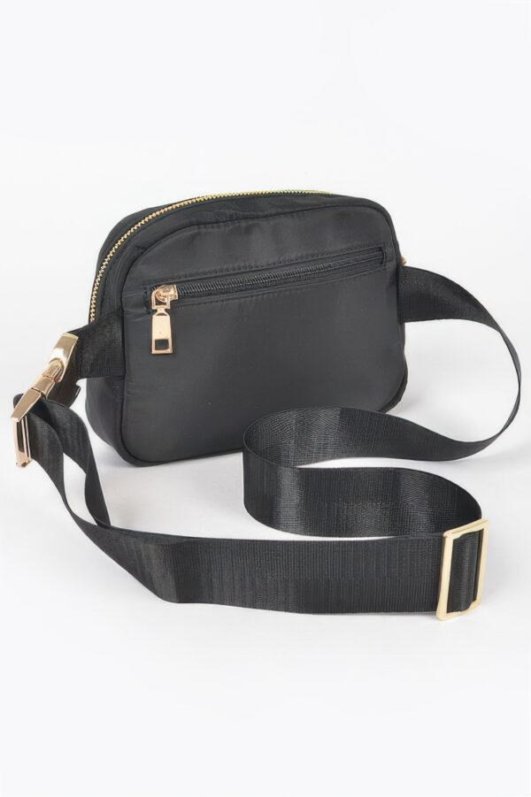 Compact Nylon Zip Fanny Pack – Water-Resistant