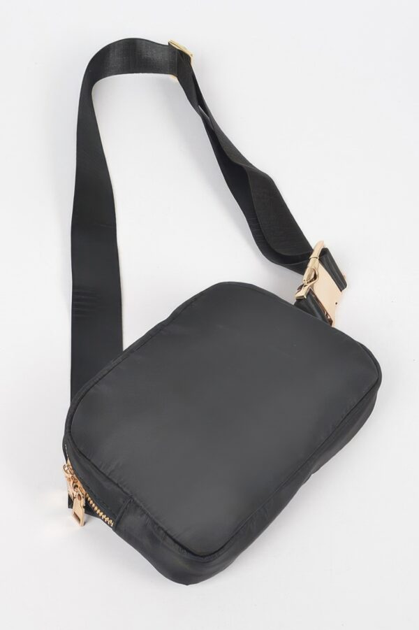 Compact Nylon Zip Fanny Pack – Water-Resistant