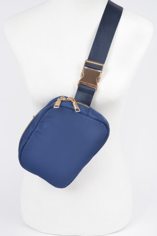 Compact Nylon Zip Fanny Pack – Water-Resistant