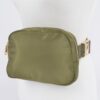 Compact Nylon Zip Fanny Pack – Water-Resistant