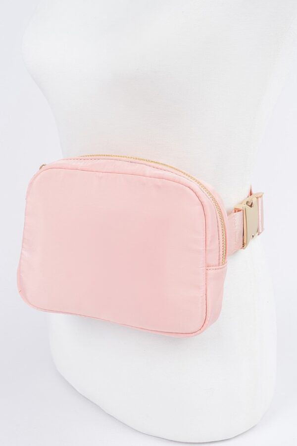 Compact Nylon Zip Fanny Pack – Water-Resistant