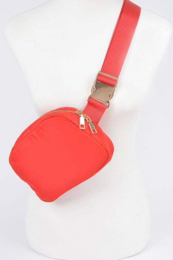 Compact Nylon Zip Fanny Pack – Water-Resistant