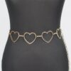 Heart Chain Waist Belt – Polished Iron Accent