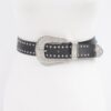 Western Turquoise Accent Stretch Belt – Polyurethane