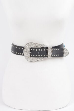 Western Turquoise Accent Stretch Belt – Polyurethane