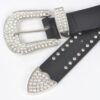 Western Turquoise Accent Stretch Belt – Polyurethane