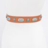 Western Turquoise Accent Stretch Belt – Polyurethane