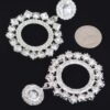 Rhinestone Drop Earrings – Long Cascading Sparkle
