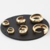 Mini Chunky Hoop Earrings Set – Polished Rounded Hoops