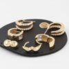 Mini Multi-Hoop Earrings Set – Metallic Finish