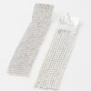 Rhinestone Curtain Drop Earrings – Wide Cascading Strands