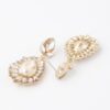 Flare Teardrop Earrings with Sparkling Stones
