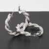 Twisted Rope Hoop Earrings – Medium Polished Hoops