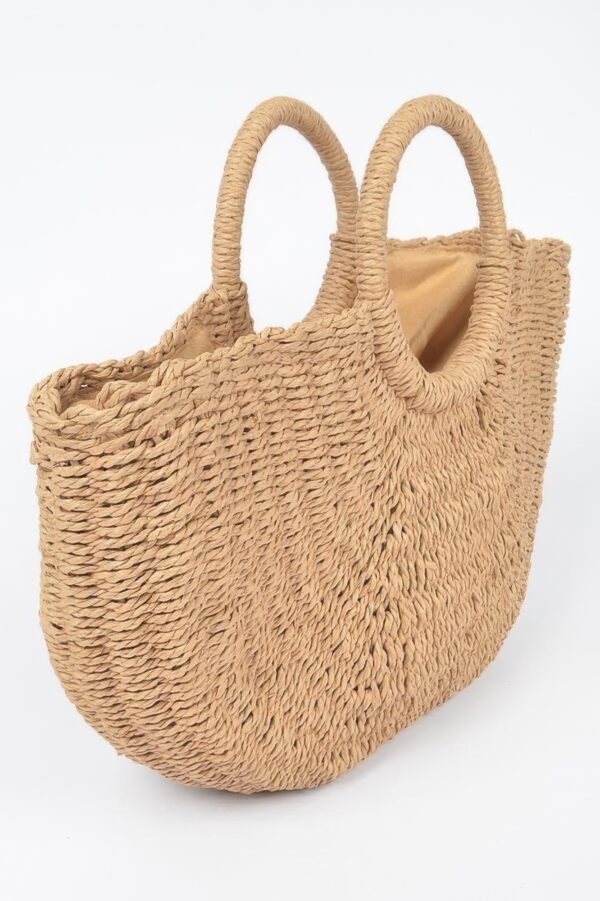 Beach Time Bag – Straw Oversized Woven Tote